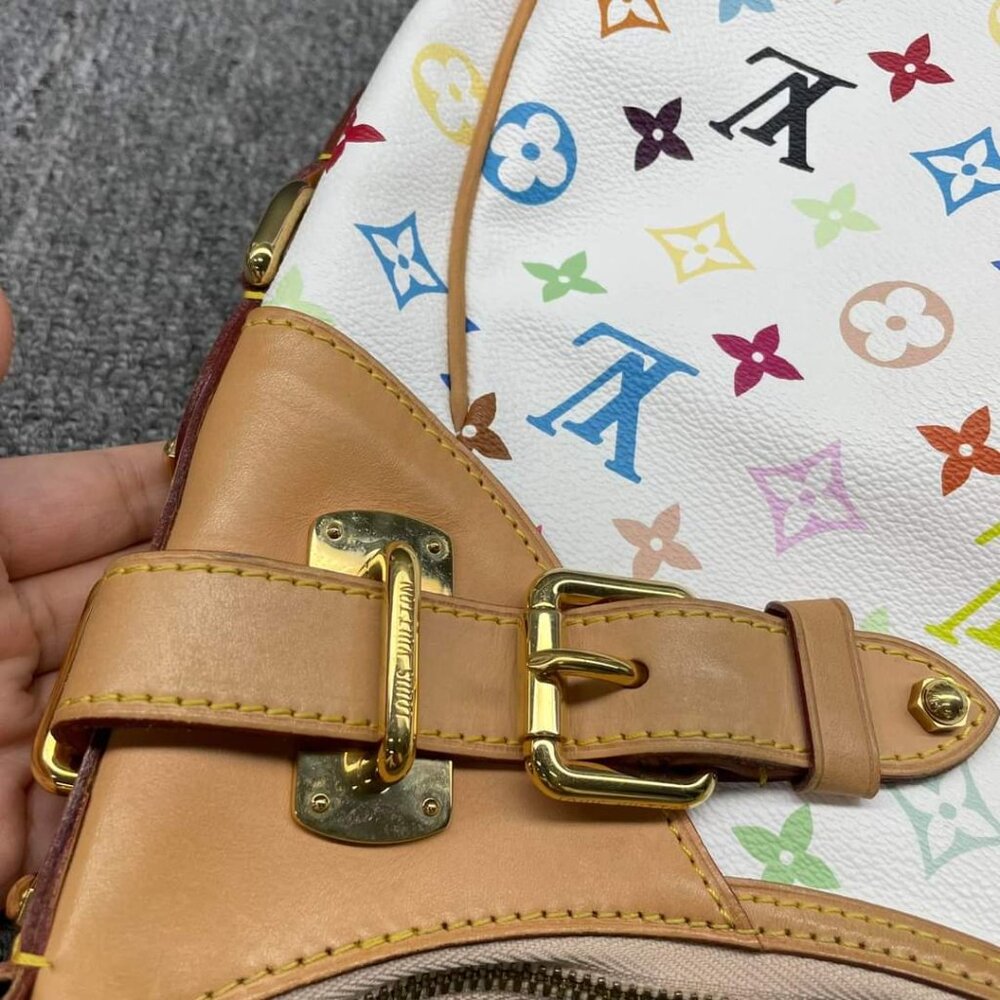 100% Authentic Louis Vuitton Greta Multicolor Hobo Shoulder Bag - Picture 4 of 14